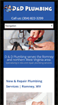 Mobile Screenshot of danddplumbingllc.com