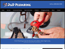 Tablet Screenshot of danddplumbingllc.com